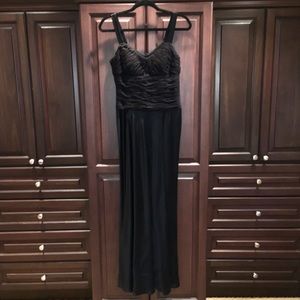 Phoebe Couture Black Silk Gown